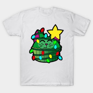 Catcake Christmas Tree! Ho Ho Ho! T-Shirt